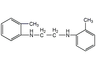 N,N'-di(o-tolyl)ethylenediamine structural formula