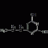 4-hydroxy-2-mercapto-6-propylpyrimidine structural formula