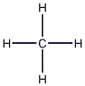 Methane structural formula