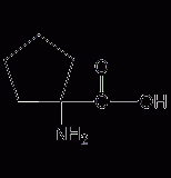 1-amino-1-cyclopentacarboxylic acid structural formula
