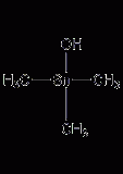 Trimethyltin hydroxide structural formula