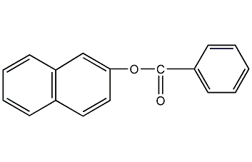 structural formula of 2-naphthyl benzoate
